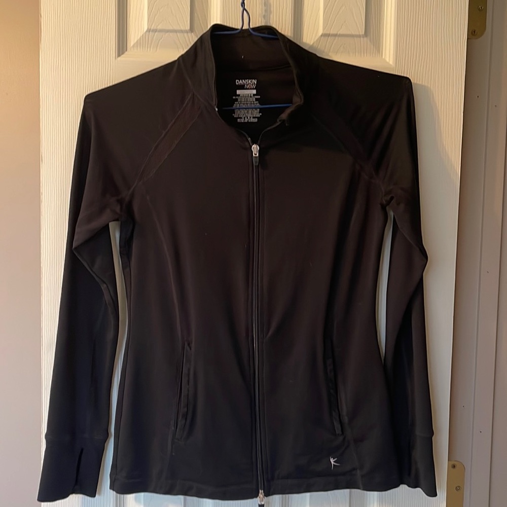 Danskin semi fitted zip up